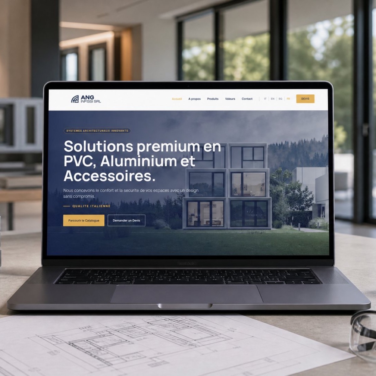 ANG Infissi industrial windows and doors website