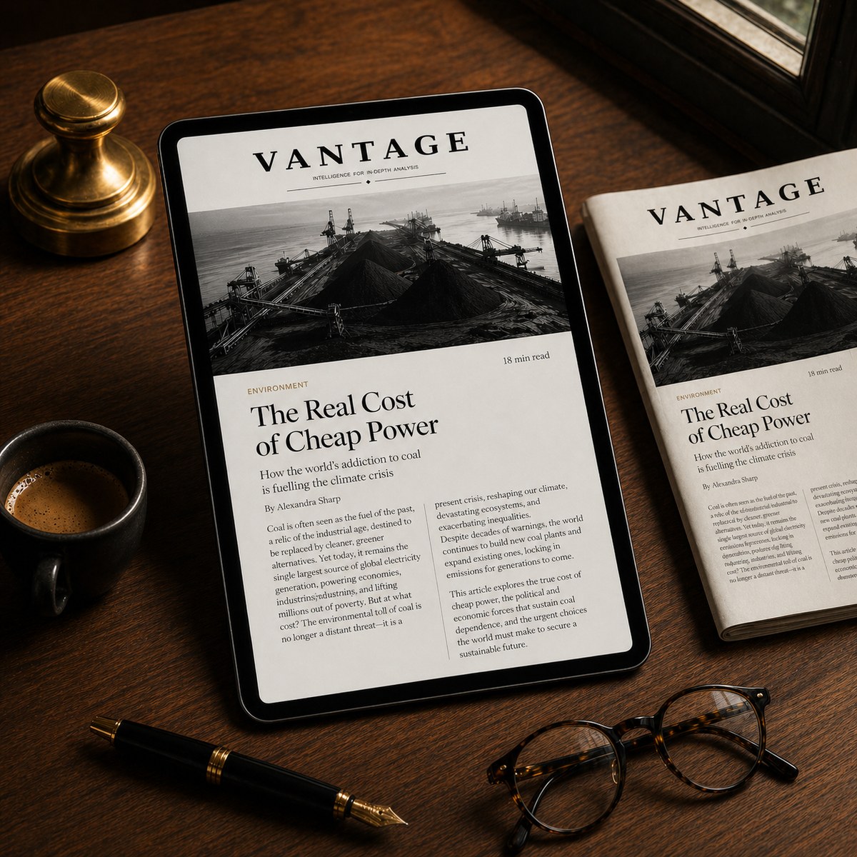 Vantage Magazine, AI-Powered Editorial Intelligence